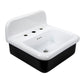Nantucket NS-VCDM20-BLKW 20-inch Victorian fireclay wall mount sink