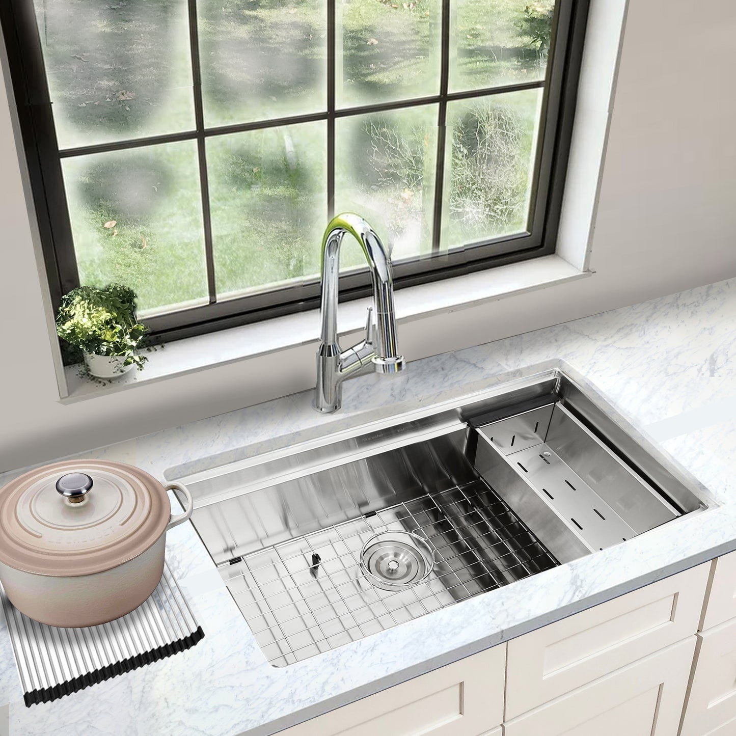 Nantucket SR-PS-3620-16 prep station sink, view 11