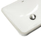 Nantucket UM-19X14-W undermount ceramic bathroom sink, view 6