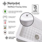 Nantucket Wellfleet-2719W 27-inch white fireclay kitchen sink, view 8