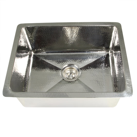 Nantucket KSSH2318-9 hand-hammered stainless steel kitchen laundry sink