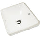 Nantucket UM-19X14-W undermount ceramic bathroom sink, view 4