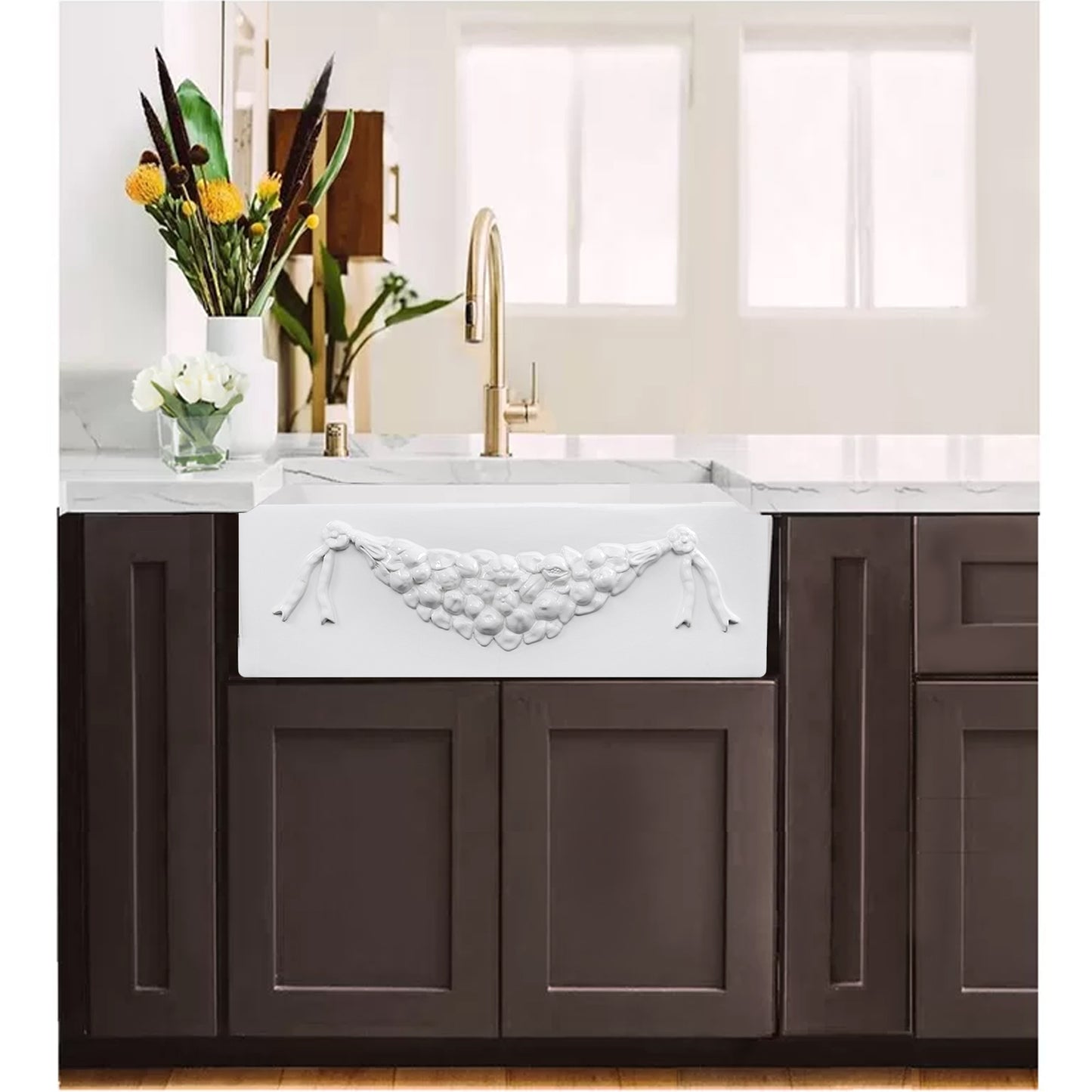 Nantucket Garland-30W fireclay sink, view 8