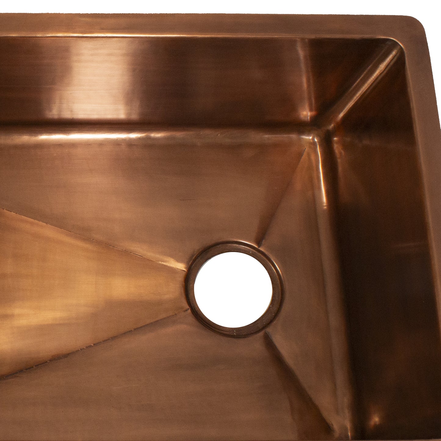 Nantucket STEPPE3918-SMC smooth copper sink, view 7
