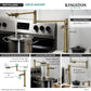 Kingston Brass KS4703DL Concord Deck Mount Pot Filler Faucet, Antique Brass with 21 ½" spout reach.