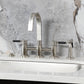 Kingston KS8267DKLBS Kaiser Bridge Kitchen Faucet with Brass Sprayer, Brushed Brass on a sleek countertop.