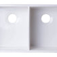 ALFI brand AB512 32" Double Bowl Fireclay Farmhouse Sink