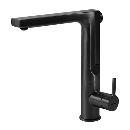 HOUZER ASCEND Matte Black Integrated Single Handle Pull-Up Kitchen Faucet - ASCPU-460-MB