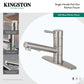 Gourmetier LS84DLAB Concord Single-Handle Pull-Out Kitchen Faucet, Antique Brass with rotating swivel spout.