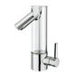 UFFIZI chrome and glass bathroom faucet product detail image with white background