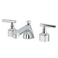 Kingston Brass KZ4463CML Navei Widespread Bathroom Faucet with Brass Pop-Up, Antique Brass in polished chrome finish
