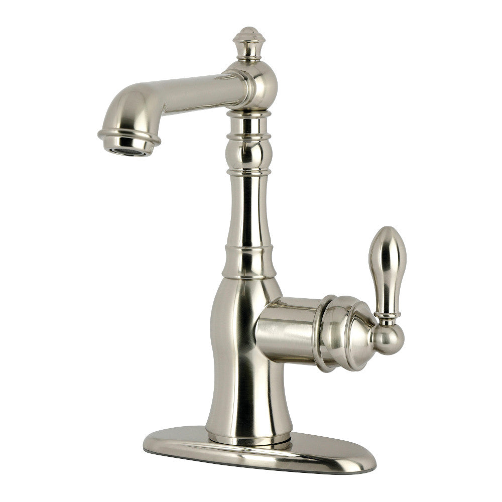 Gourmetier GSY7728ACL American Classic Single-Handle Bar Faucet, Brushed Nickel - Elegant traditional design, durable brass construction.