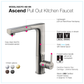 HOUZER ASCEND Oil Rubbed Bronze Single Handle Pull-Out Kitchen Faucet - ASCPO-460-OB