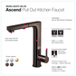 HOUZER ASCEND Oil Rubbed Bronze Single Handle Pull-Out Kitchen Faucet - ASCPO-460-OB