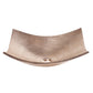 Thompson Arandas 18" Hammered Rose Gold Solid Copper Rectangular Bathroom Sink - NSC-RG
