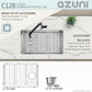 Stylish Azuni 28" Stainless Steel Undermount Kitchen Sink