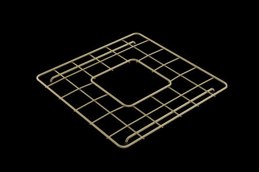 Brushed Gold finished Stainless Steel Sink Grid for 18 in. 1359 Undermount Fireclay Single Bowl Kitchen Sinks New Design