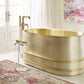 Thompson Quintana Handcrafted Tub in Satin Brass and Burnished Nickel - KCT60