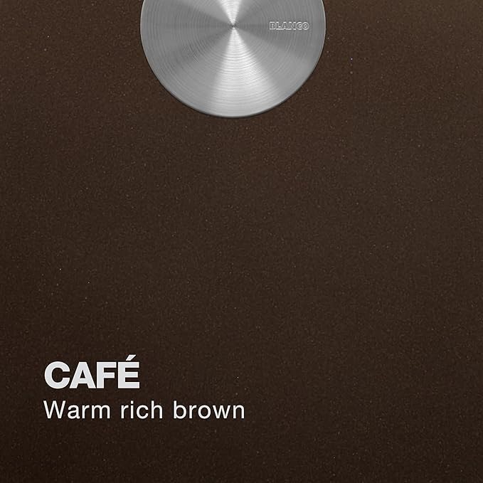 Color swatch for Blanco Silgranit Super Single 32"  kitchen sink in café