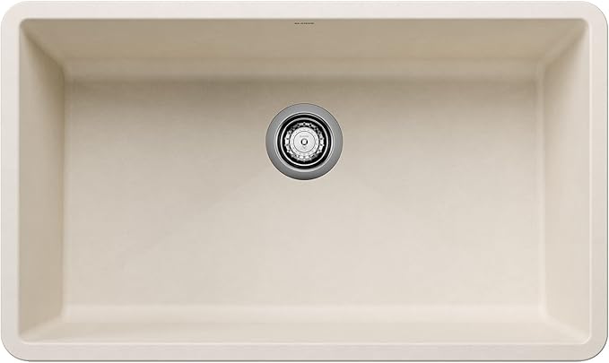 Blanco Silgranit Super Single 32"  kitchen sink in Soft White- varian image