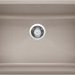 Blanco Silgranit Super Single 32"  kitchen sink in Truffle with a center drain - Product variant image