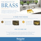 Unlacquered brass sink patina development over time