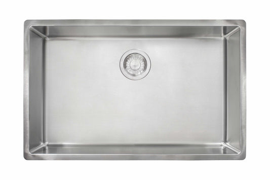 Franke Cube 28.5-in. x 17.7-in. 18 Gauge Stainless Steel Undermount Single Bowl Kitchen Sink - CUX11027