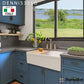 Nantucket 30" Single Bowl Workstation Fireclay Sink with Cuttingboard - Dennis30SG