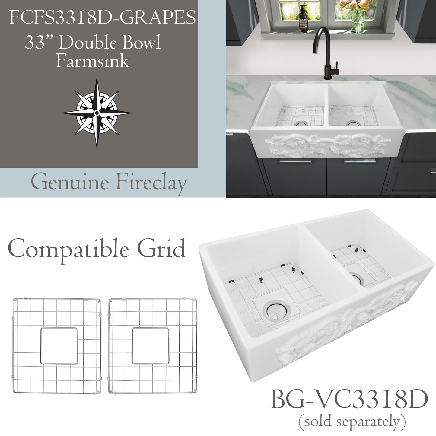 Nantucket FCFS3318D-Grapes bottom grids