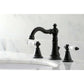 KINGSTON Brass Fauceture English Classic Widespread Bathroom Faucet - Matte Black