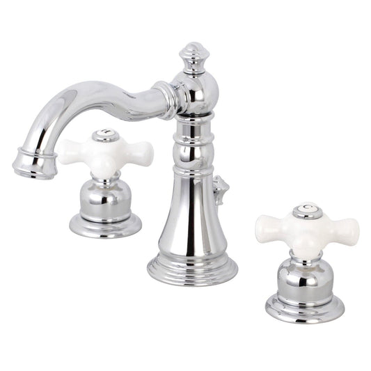 KINGSTON Brass Fauceture American Classic Widespread Bathroom Faucet - Polished Chrome