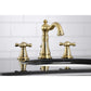 KINGSTON Brass Fauceture American Classic Widespread Bathroom Faucet - Brushed Brass