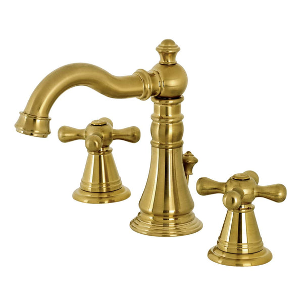 KINGSTON Brass Fauceture American Classic Widespread Bathroom Faucet - Brushed Brass