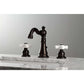 KINGSTON Brass Fauceture American Classic Widespread Bathroom Faucet - Oil Rubbed Bronze
