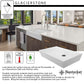 Nantucket Rectangle White Glacierstone Sink - NS-GSTR36