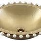 Thompson Altamira Pearl 19" Antique Satin Gold and Burnished Nickel Bathroom Sink - PBC-1815ASG