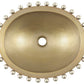 Thompson Altamira Pearl 19" Antique Satin Gold and Burnished Nickel Bathroom Sink - PBC-1815ASG - view 2