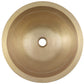 Thompson Guadalupe Art Deco 17" Antique Satin Gold Round Bathroom Sink - BRV-177ASG - view 3