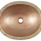 Thompson Altamira Green 17" Antique Satin Gold Oval Bathroom Sink - PBC-1714ASG - view 2