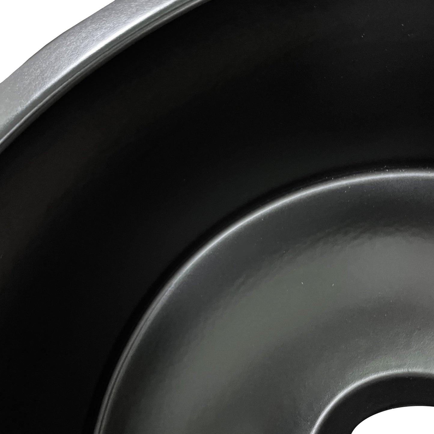 Nantucket Hyannis-18MB 18-inch matte black round fireclay bar-prep sink, view 2