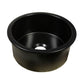 Nantucket Hyannis-18MB 18-inch matte black round fireclay bar-prep sink, view 4