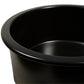 Nantucket Hyannis-18MB 18-inch matte black round fireclay bar-prep sink, view 5
