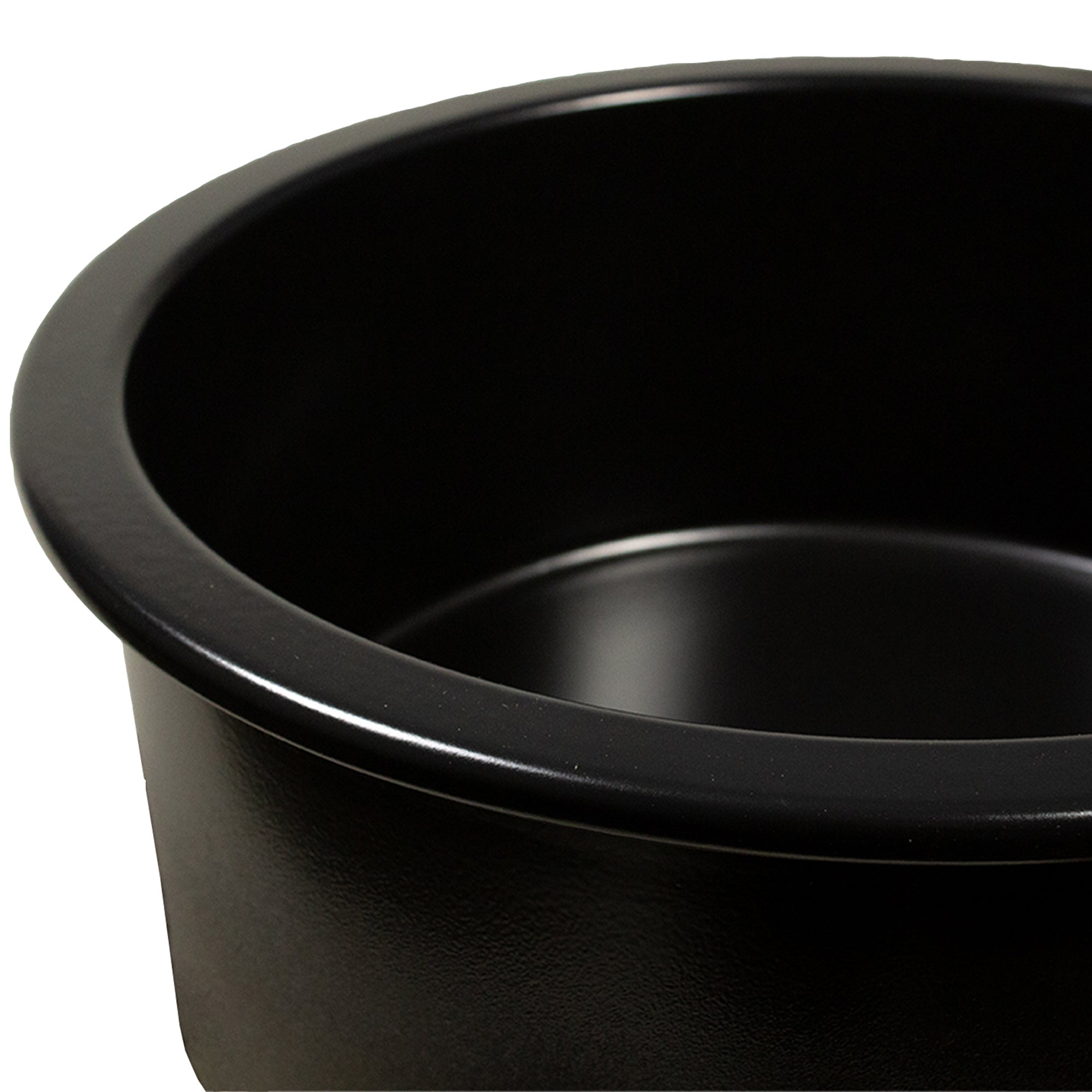 Nantucket Hyannis-18MB 18-inch matte black round fireclay bar-prep sink, view 5