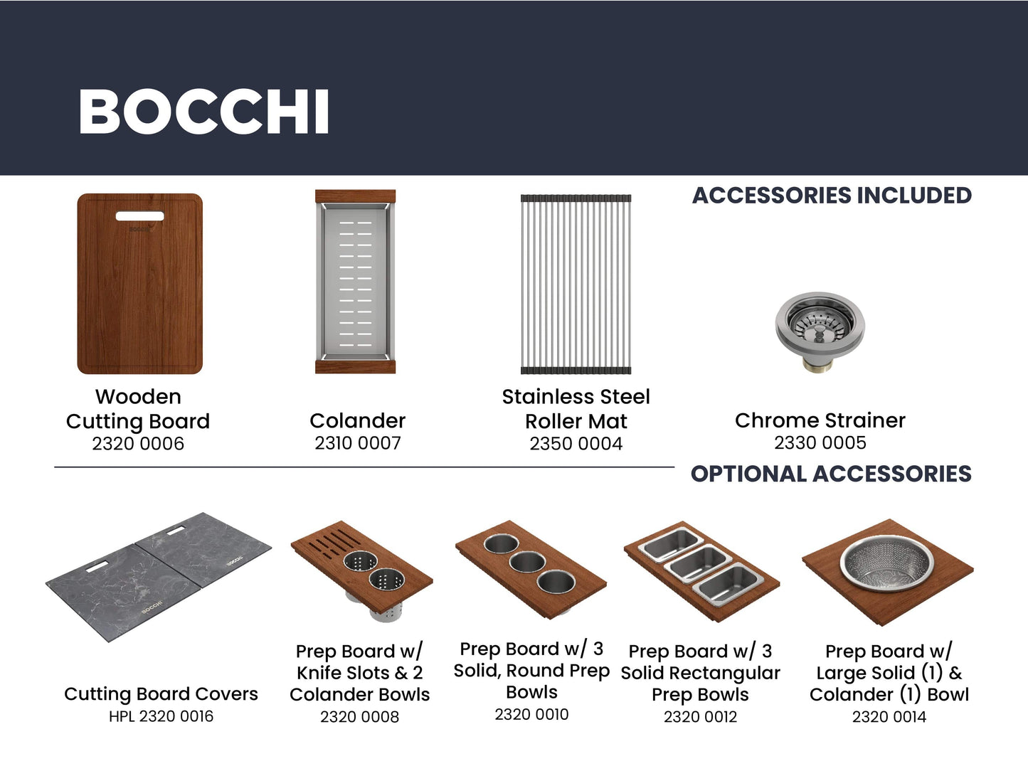 Image of BOCCHI BAVENO LUX 34" Dual-Mount Single Bowl Granite Composite Kitchen Sink accessories including cutting boards.