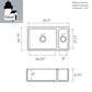 Nantucket ISFCGW35X19DBSO specification drawing