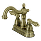 KINGSTON Brass Heritage Centerset Bathroom Faucet - Antique Brass
