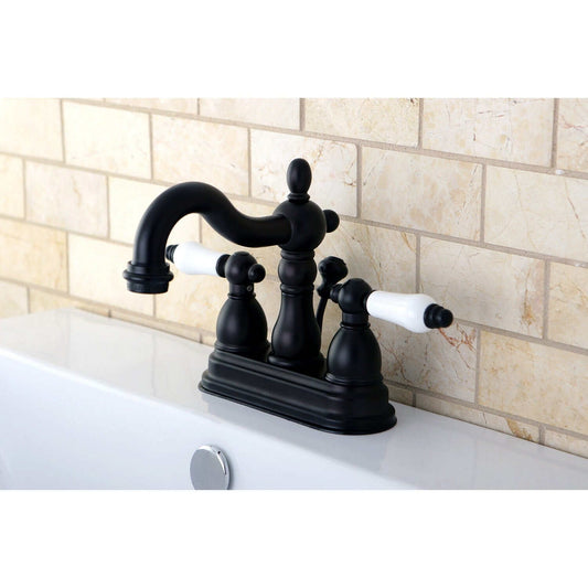 KINGSTON Brass 4" Heritage Centerset Bathroom Faucet - Oil Rubbed Bronze