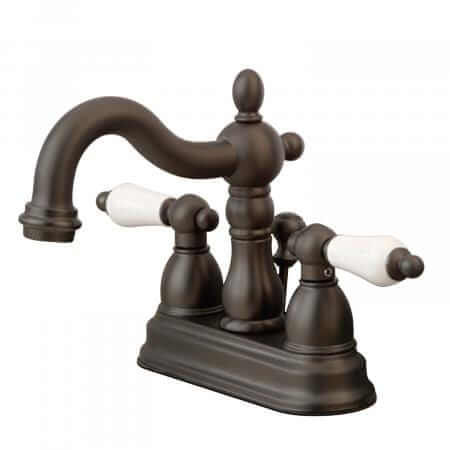 KINGSTON Brass 4 Heritage Centerset Bathroom Faucet - Oil Rubbed Bronze