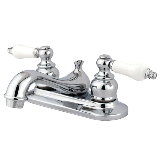 KINGSTON Brass 4" Centerset Bathroom Faucet - Polished Chrome