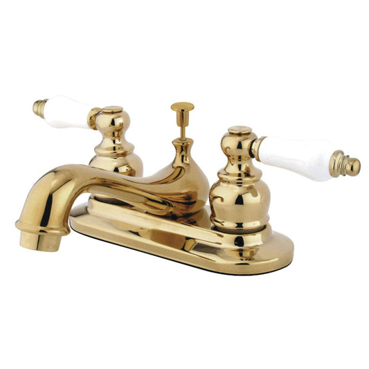 KINGSTON Brass 4" Centerset Bathroom Faucet - Polished Brass